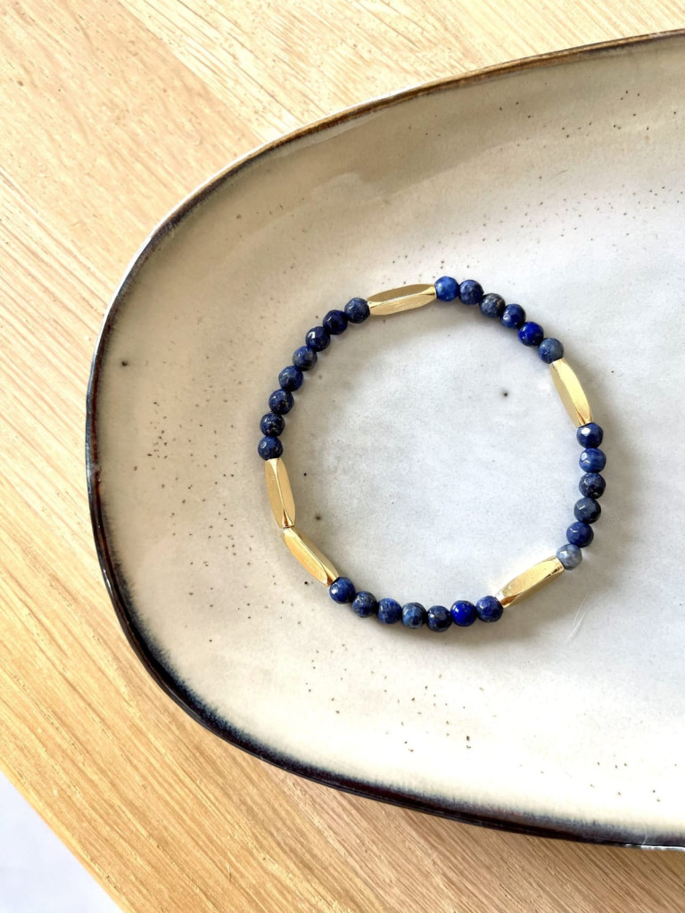 bracelet pure lapis lazuli