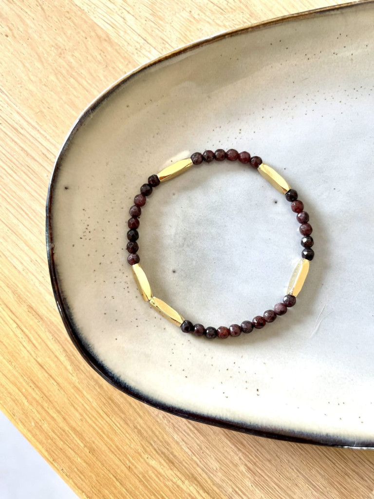 bracelet pure grenat