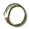 bracelet double protect scarabée quartz naturel