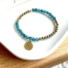 bracelet bélier élastique apatite