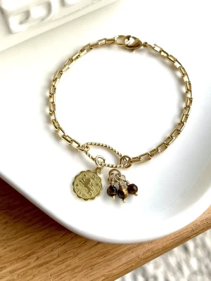BRACELET LION ASTRO OEIL DE TIGRE