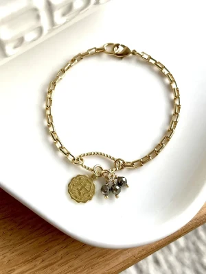 bracelet sagittaire astro pyrite