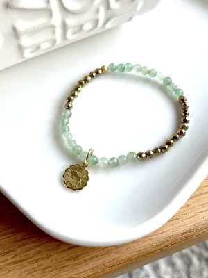 bracelet taureau élastique aventurine