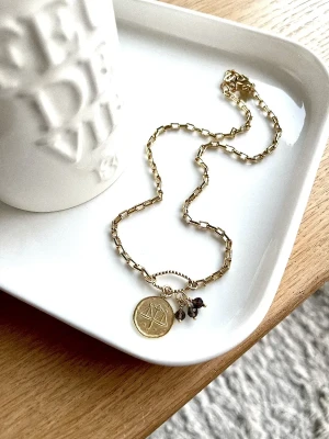 COLLIER BALANCE ASTRO QUARTZ FUMÉ