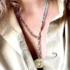 collier belier pierre apatite, bracelet multitours médaille astro belier