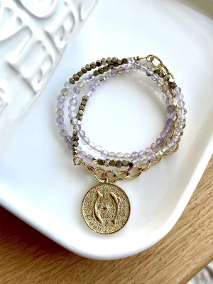 COLLIER POISSON ASTRO AMETHYSTE MULTITOURS