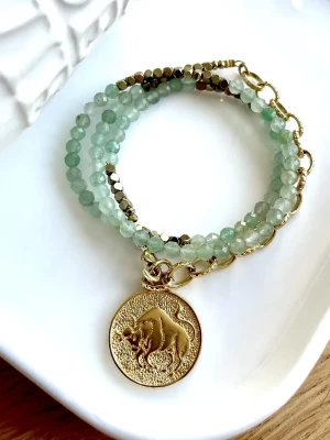collier taureau aventurine astro