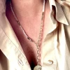 collier vierge quartz rose