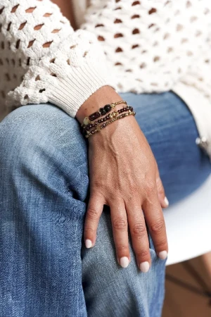 bracelet gaia grenat