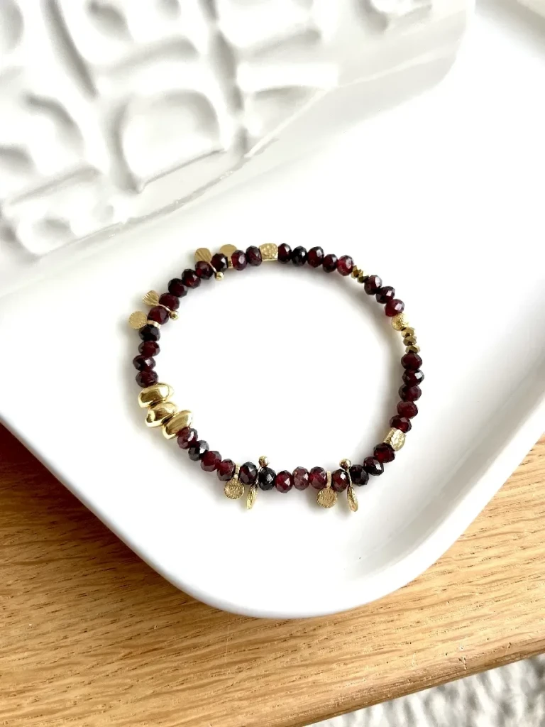 bracelet lucia grenat