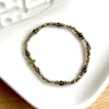 bracelet tiny cruz grenat