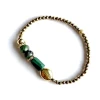 BRACELET GAIA RUBIS ZOISITE ET MALACHITE