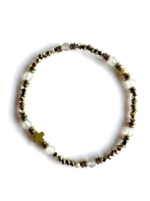 bracelet tiny cruz labradorite
