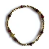 bracelet tiny cruz grenat
