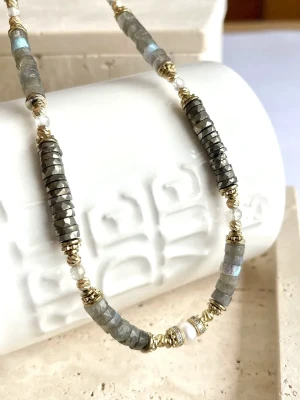 COLLIER IMANI LABRADORITE - Protection, Confiance