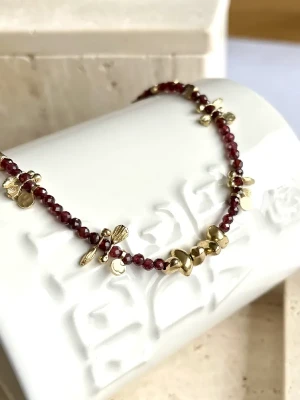 collier lucia grenat