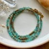 bracelet multitours en apatite