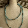 bracelet collier multitours en apatite