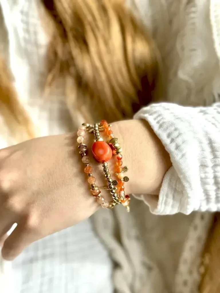 bracelets corail et cornaline
