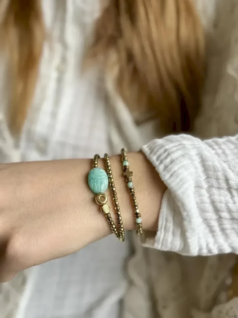 bracelet en amazonite