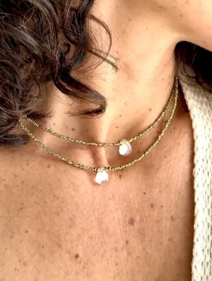 collier cristal de roche