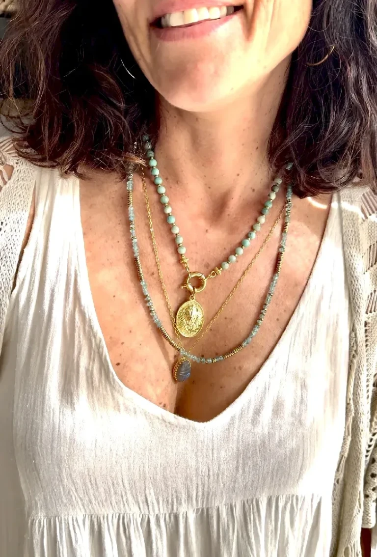 collier saba turquoise