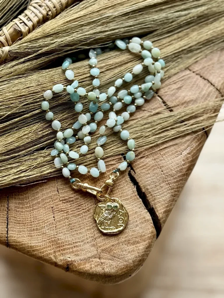 sautoir lashmi amazonite