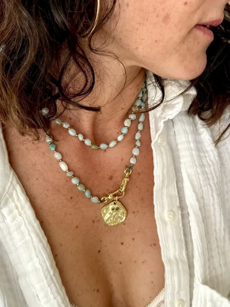 sautoir lakshmi amazonite