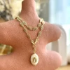 collier chaine maille filigrane vintage