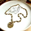 collier maille filigrane or