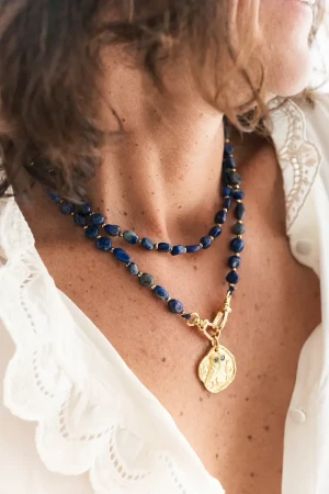 sautoir lakshmi lapis lazuli