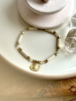 bracelet cigale bois fossile