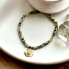 bracelet cigale jaspe dalmatien