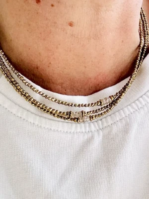 COLLIER HEMATITE DIAMANT