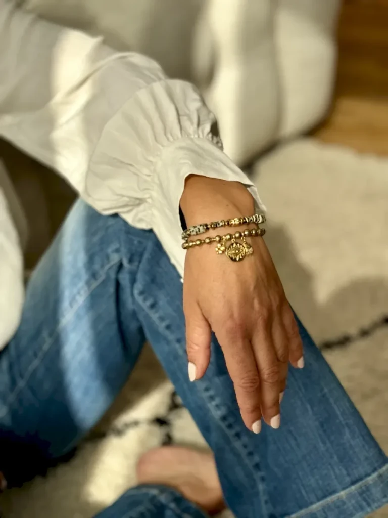 bracelet jaspe dalmatien