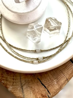 COLLIER HEMATITE DIAMANT