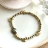 bracelet litha scarabée pyrite