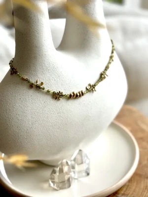 COLLIER LUCIA GRENAT VERT