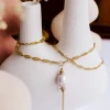 collier sautoir filigrane Marthe chaine or