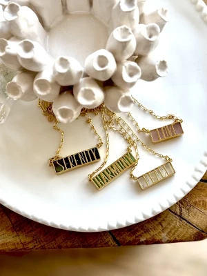 COLLIER PRÉCIEUX MOT DOUX - Pierre au choix