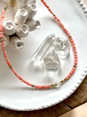 COLLIER CORAIL EMMI - Vitalité, Energie , Courage, Force