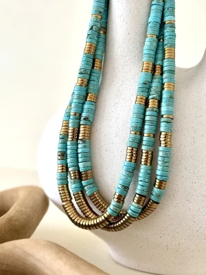 COLLIER HOWLITE TURQUOISE MAGDA - Epanouissement personnel, Guérison émotionnelle