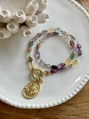 COLLIER  FLUORITE  SABA - Lâcher prise, sortir du contrôle