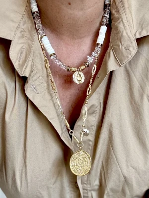 PENDENTIF MÉDAILLON HIÉROGLYPHE XL
