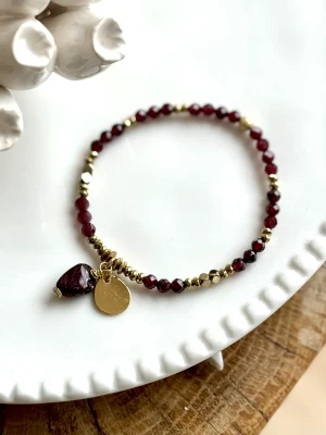 BRACELET TOTEM GRENAT - Confiance, Féminin sacré
