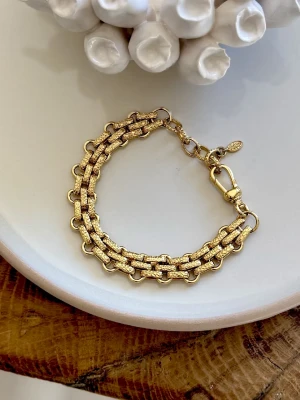 BRACELET GOLDIE MAILLE OR