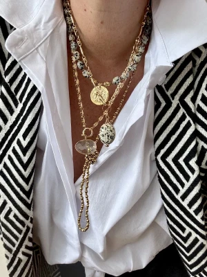 COLLIER ROMA JASPE DALMATIEN - Sérénité, Inquiétudes, Protection