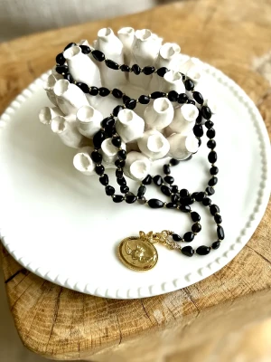 SAUTOIR LAKSHMI OBSIDIENNE -  héritages familiaux, blocages, protection