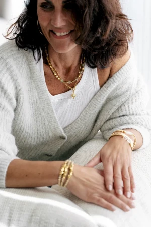 COLLIER RÉTRO MULTI AMETHYSTE VERTE - Ancrage,Gestion des émotions, Sérénité