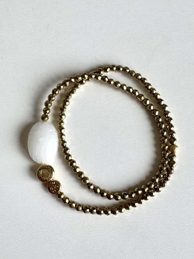 BRACELET SCARABÉE OPALE AUSTRALIENNE CRÉATRICE MADE IN FRANCE PAULETTEQUINCAILLERIE